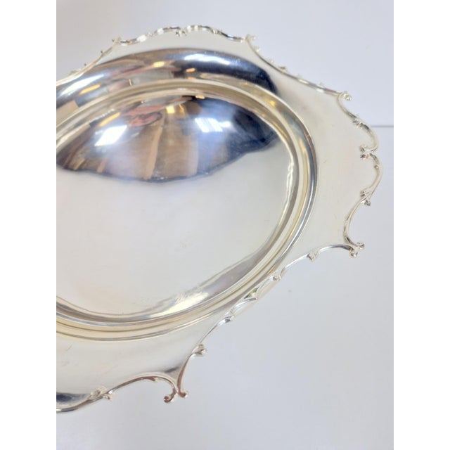 Vintage Silver-Plated Centerpiece Bowl by John Round & Son, Sheffield, 1950s For Sale - Image 9 of 15