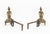 Metal French Empire Style Brass Chenets, Pair For Sale - Image 7 of 7