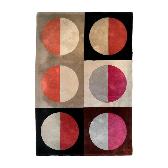 Textile Bluna Kinetic Rug from Kenzo, 1980s For Sale - Image 7 of 7