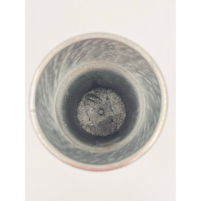 Mid 20th Century Metal Aluminum Bamboo Vase For Sale - Image 9 of 10