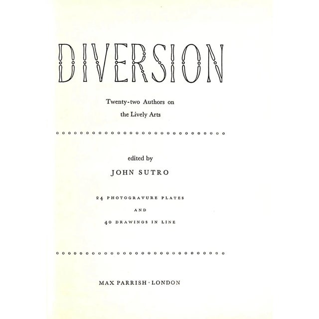 SUTRO, John [edited by] Sutro, John; Cochran, Sir Charles; Betjeman, John; Rawsthorne, Alan; Sitwell, Sacheverell; An...