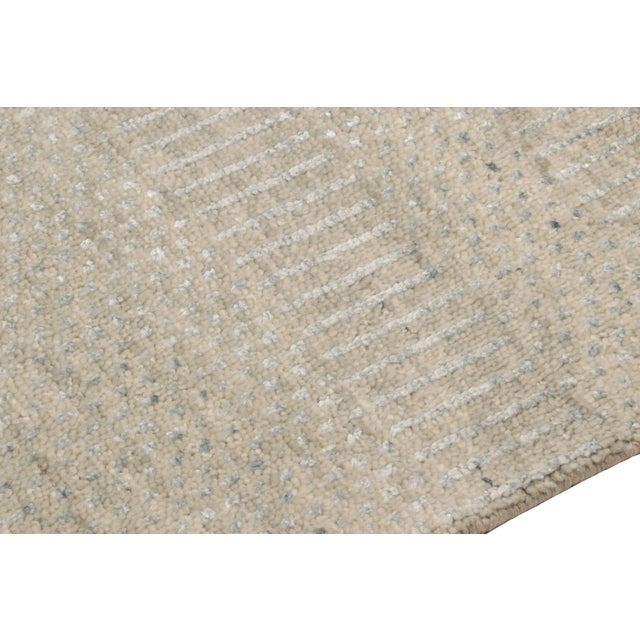 2020s Rug & Kilim’s Contemporary Rug With Textural Design in Tonal Gray For Sale - Image 5 of 7