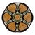 Vintage French Majolica Saint Jean De Bretagne Oyster Plate For Sale
