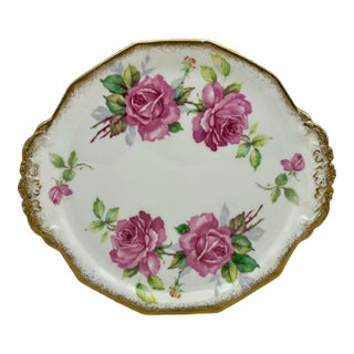 Mid 20th Century “Berkeley Rose” Royal Stafford China Bon-Bon Plate For Sale