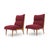Mid-Century Modern Set of Wooden and Bouclé Chairs, 1940s For Sale - Image 3 of 14
