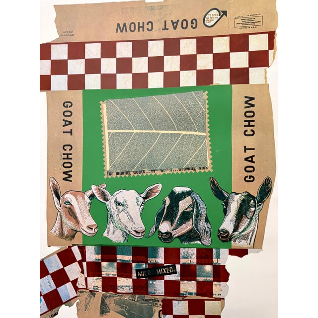 1970s Robert Rauschenberg, Large Pop Art Screenprint Collage Photo Lithograph Goat Chow Robert Rauschenberg For Sale - Image 10 of 17