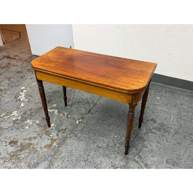 Vintage Flip Up Console/Game Table For Sale - Image 11 of 12