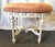 Shabby Chic Vintage French Oval Vanity Stool With New Velvet Upholstery For Sale - Image 3 of 12