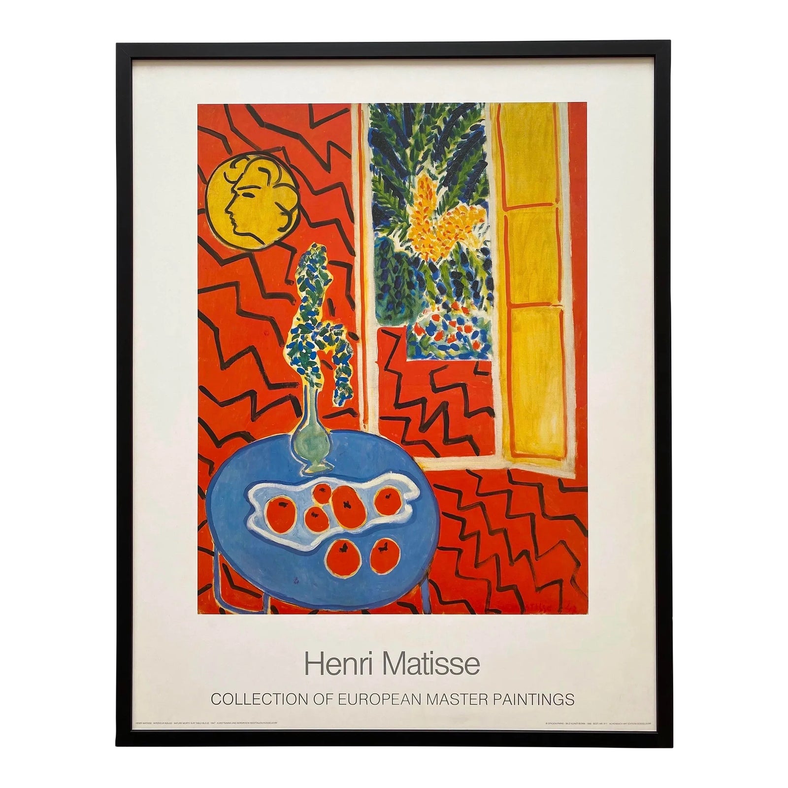 Henri Matisse、INTERIEUR ROUGE、希少高級画集画 henri-matisse-vintage-1986-