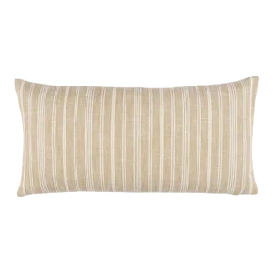 Schumacher x Mark D. Sikes Lucy Stripe Lumbar Pillow In Neutral