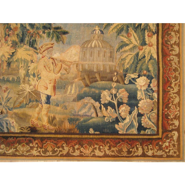 18th Century 18th Century French Aubusson Tapestry For Sale - Image 5 of 7