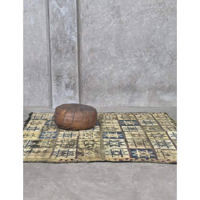 Tribal Geometric Tribal Moroccan Rug - 6.4 X 5.4 Ft For Sale - Image 3 of 8