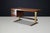 Italian Walnut Desk with Brass Base, Italy, 1950s For Sale - Image 4 of 18