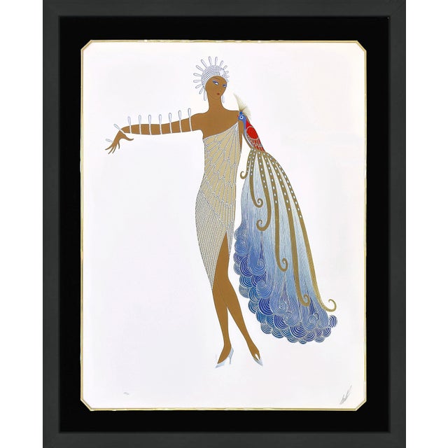 1980s 1980s Erté, Diva Suite (Set of 2 Framed Hand Signed Embossed Serigraphs) For Sale - Image 5 of 7