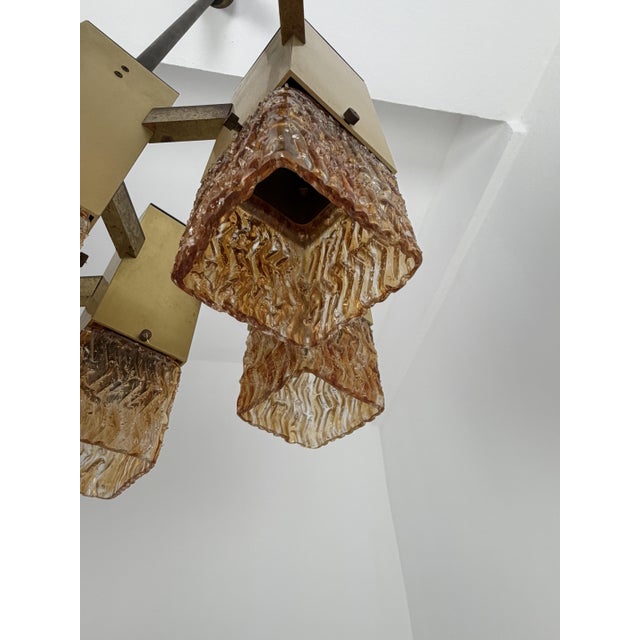 Nine-Light Chandelier in the style of Gaetano Sciolari for Stilnovo, 1970 For Sale - Image 9 of 10