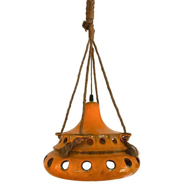 Mid-Century Modern Ceramic Suspension, 1970s For Sale - Image 3 of 9