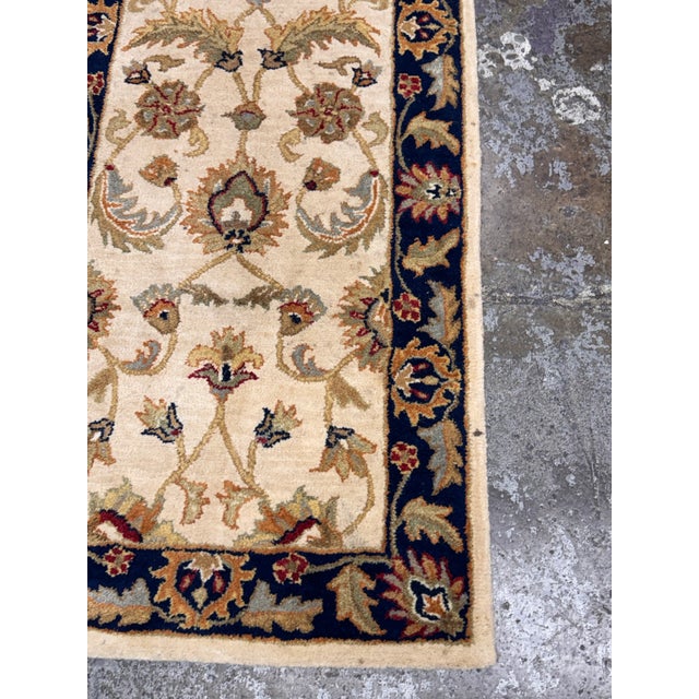 2ft 7in × 9ft Jaunty Legacy Collection Le-75 Wheat Wool Runner Rug For Sale - Image 9 of 12