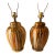 1960s Mid Century Large Drip Glaze Ginger Jar Lamps - a Pair For Sale