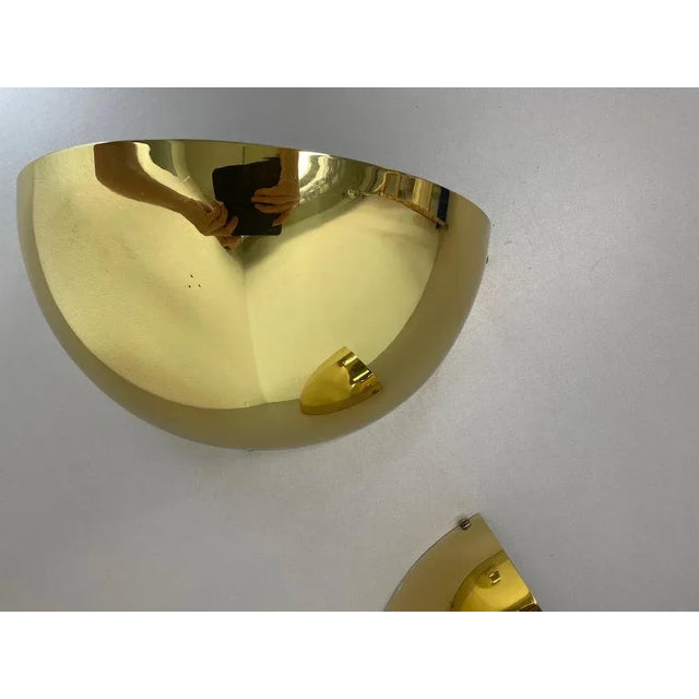 Brass Wall Light Sconces in the manner of Stilnovo and Sciolari for Bankamp Leuchten, Germany, 1980s For Sale - Image 9 of 18