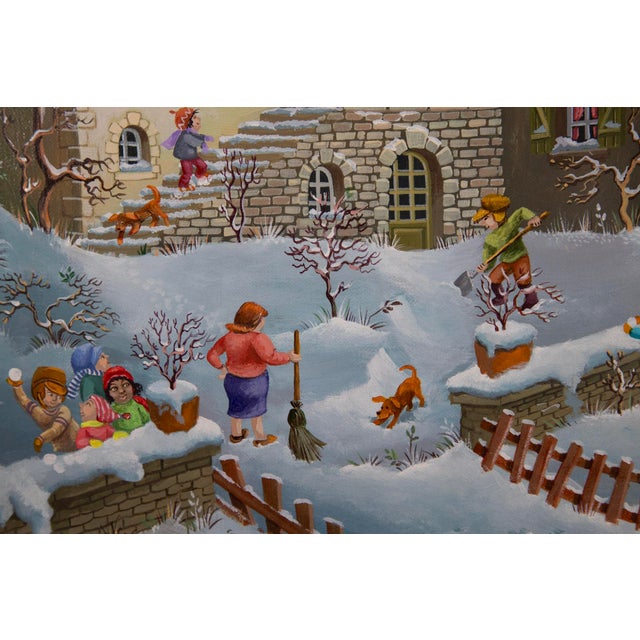 Late 20th Century Late 20th Century Sophie Damez - French - Oil on Canvas - 1981 For Sale - Image 5 of 6