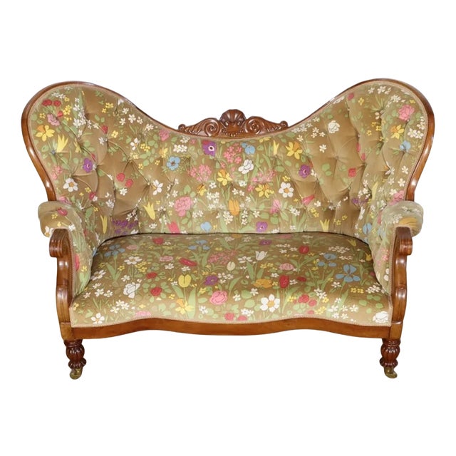 Restoration Period Small Cherry Ear Sofa For Sale