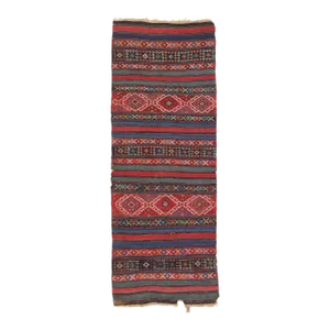 1880's Antique Caucasian Shahsavan Kilim Rug - 02'06 X 06'09
