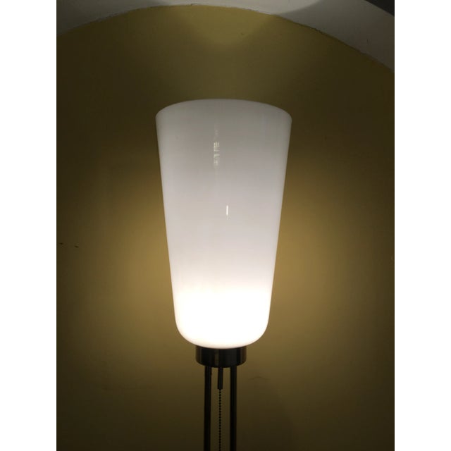 Floor Lamp with Glass Shade, 1970s For Sale - Image 6 of 14