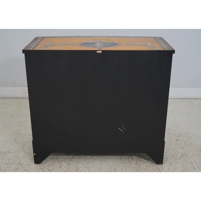 Adams Style Paint Decorated 2 Over 3 Drawer Chest For Sale - Image 12 of 12