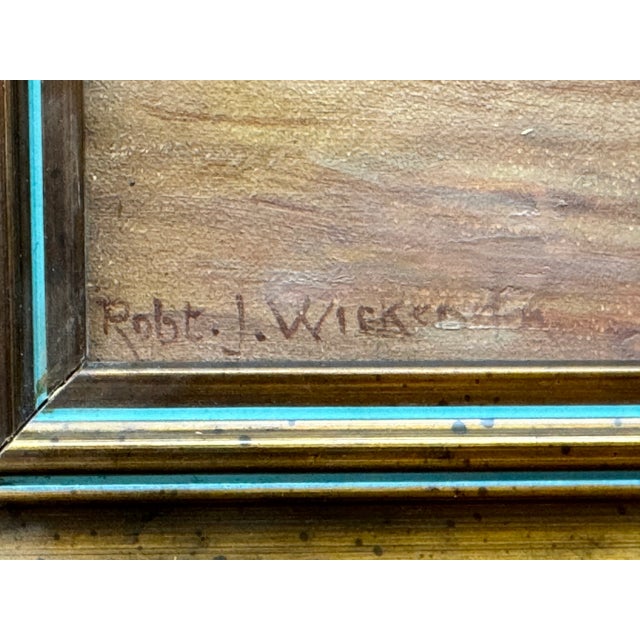 Robert J Wickenden 18-61-1931 Canadien Landscape of Marshes. Oil on Canvas. Signed. 15 x 22 unframed, 21.25 x 28.25 framed