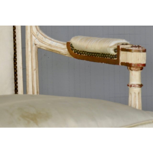 White 19th Century Italian Sheraton Armchair For Sale - Image 8 of 11