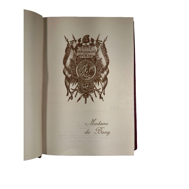 Madame Du Barry — 1941 Miniature Leather-Bound Limited Edition (No. 763) — French Royal History Book For Sale - Image 9 of 13