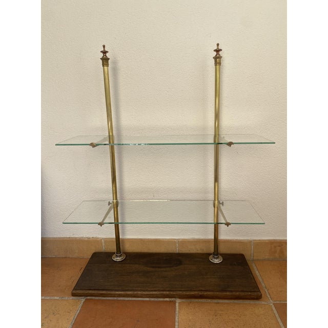 Countertop Display Case in Glass, Brass and Wood from Siegel Paris, 1920s For Sale - Image 16 of 16