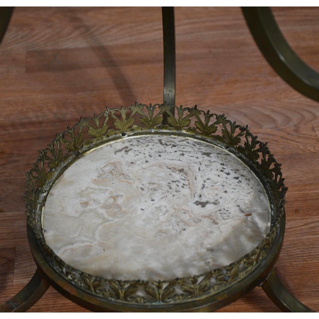 Late 19th Century Antique Late 19th French XVI Marble Bronze Étagère / Pedestal Stand 4 Tiers For Sale - Image 5 of 18