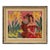 Mid 20th Century Danish Oil Painting "Embracing Couple" by Erik Larsen For Sale