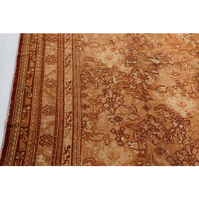 Early 20th Century Antique Turkish Oushak Rug For Sale - Image 5 of 9