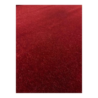 Jb Martin Nevada - Pomegranate Red Mohair Designer Fabric - 18 Yards For Sale