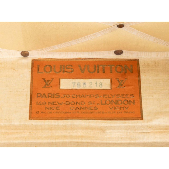 Louis Vuitton Monogram Steamer Trunk, Circa 1935 For Sale - Image 9 of 15