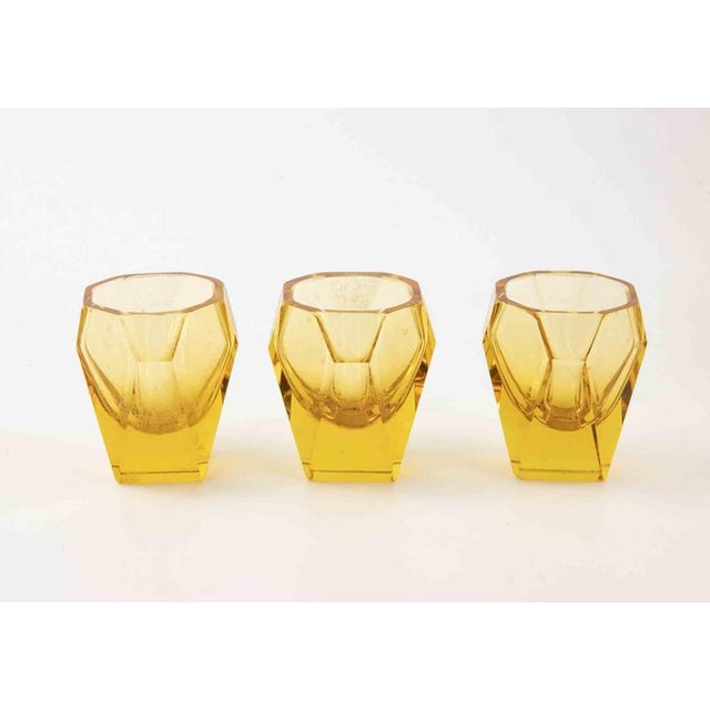 Art Deco Czech Glass Liqueur Set, 1940s For Sale - Image 4 of 6