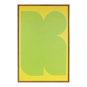 Chrome Heart in Green Giclee, Framed