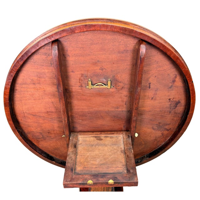 Small Regency Circular Rosewood and Brass Inlaid Centre Table, 1825 For Sale - Image 12 of 16