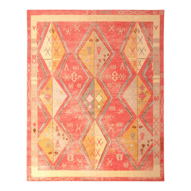 Rug & Kilim’s Oversized Caravan Rug in Red, 12x18 For Sale