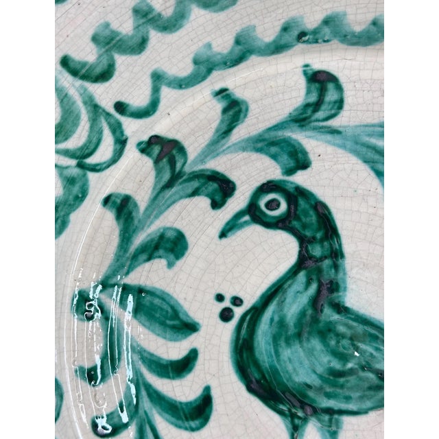 Large Spanish Fajalauza Ceramic Lebrillo Bowl For Sale - Image 5 of 8