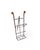 Vintage Italian Satin Steel & Brass Ram’s Head Folding Magazine Rack, Maison Jansen Style, Italy For Sale In Houston - Image 6 of 8