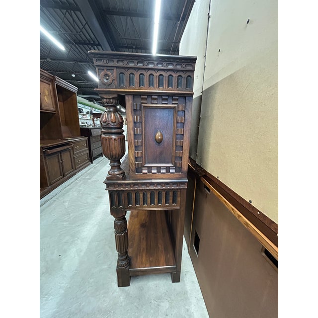 Kittinger Kittinger Feudal Oak Cabinet For Sale - Image 4 of 12
