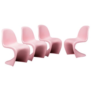 Verner Panton "S" Chairs- Set of 4 For Sale