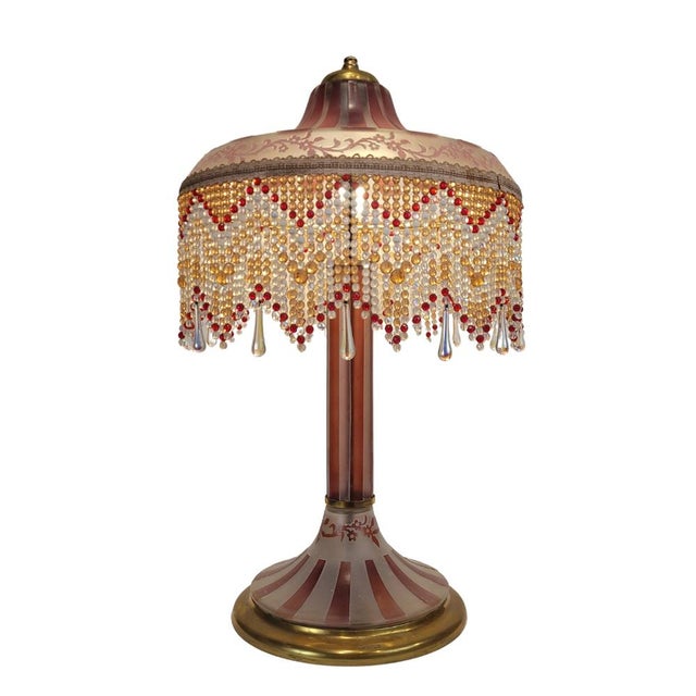 Art Nouveau Bent Glass and Acid Etching Table Lamp from Suberville, France, 1940s For Sale - Image 18 of 18