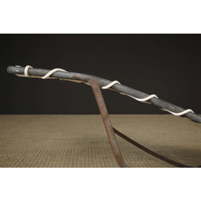 Walter Lamb for Brown Jordan Bronze 'Waikiki' Rocking Chaise, 1960s, New Canvas For Sale - Image 9 of 18
