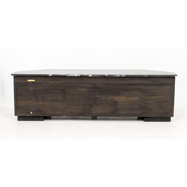 Postmodern Black Lacquer & Granite Sideboard For Sale - Image 10 of 10