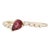 New 0.50ctw Pink Tourmaline Diamond Ring 14k Gold Size 6.5 Bypass Stackable Band For Sale