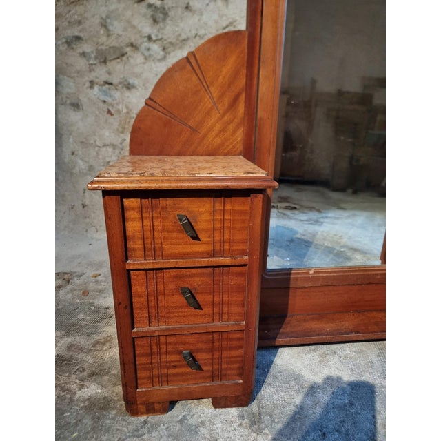 Art Deco Mahogany Dressing Table, France, 1920s For Sale - Image 13 of 18